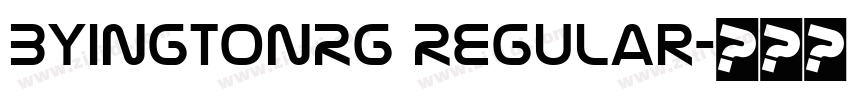 ByingtonRg Regular字体转换